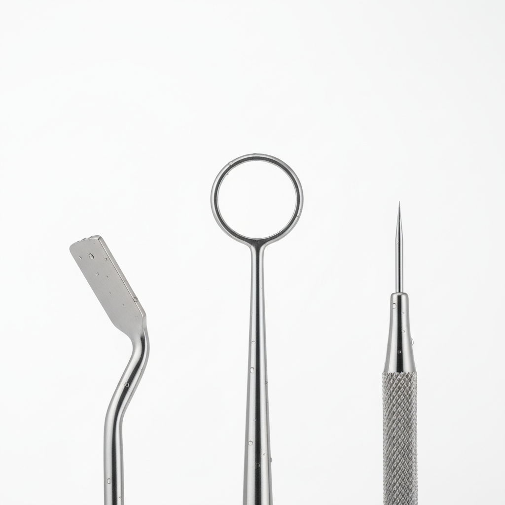 Close-up of specialized tool tips